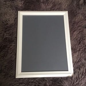 White framed chalkboard